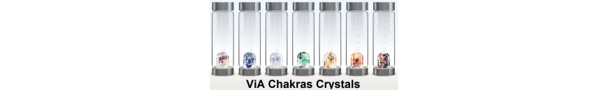 ViA Chakras Crystals Flessen